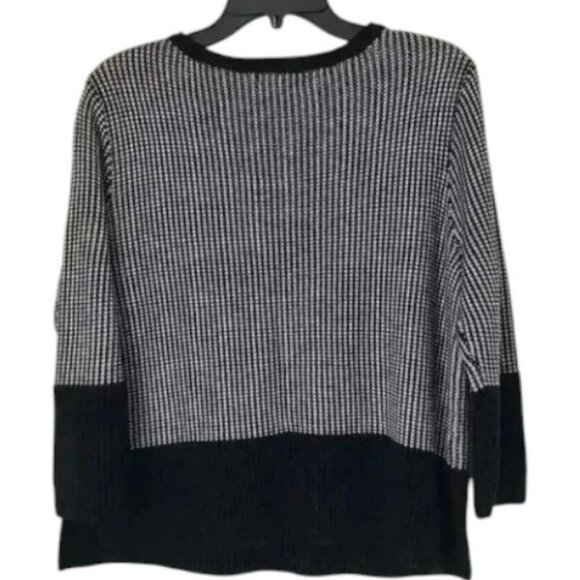 Banana Republic black/grey boxy sweater size M - Picture 2 of 9
